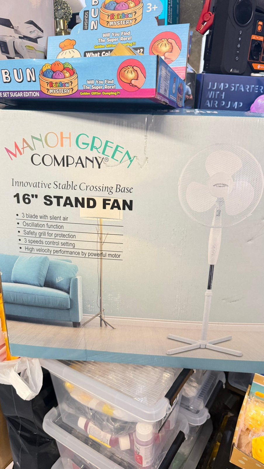 16” Staande Ventilator – Nieuw in Doos –  €35!, Ophalen of Verzenden, Nieuw