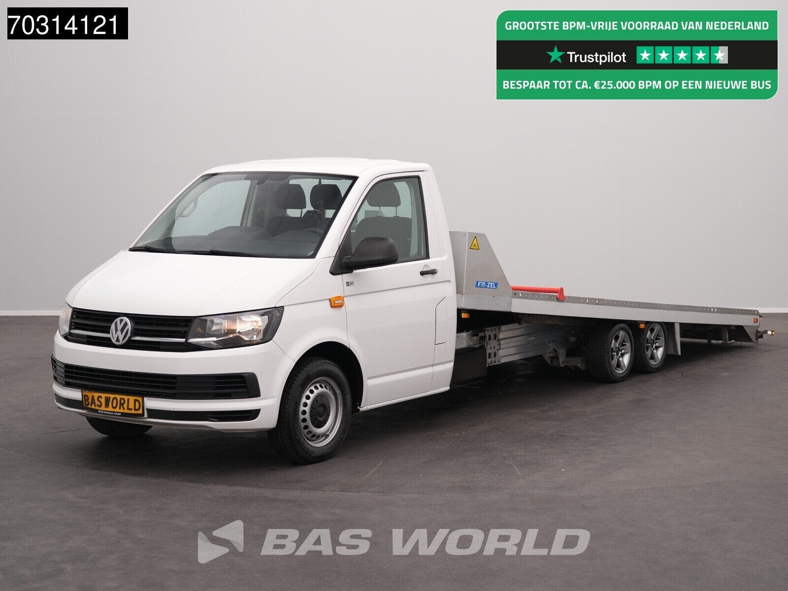 Volkswagen Transporter 140pk Eder Algema Fitzel 1500KG Nutzl, Auto's, Euro 5, Stof, Gebruikt, 4 cilinders