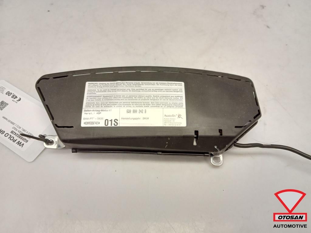 VW Polo 6R Stoelairbag Stoel Airbag Rechts 6Q0880242B, Auto-onderdelen, Gebruikt, Volkswagen, Volkswagen AG, Vw@volkswagen.de