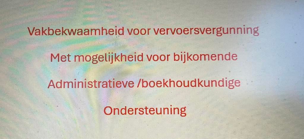 Vakbekwaamheid (vervoersvergunning)