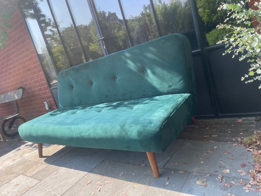Zetelbed, Huis en Inrichting, Ophalen, Gebruikt, Rechte bank, Stof