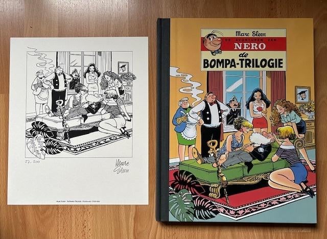 NERO - DE BOMPA TRILOGIE LUXE HARDCOVER GROOT FORMAAT SLEEN, Marc Sleen, Eén stripboek, Ophalen of Verzenden, Zo goed als nieuw