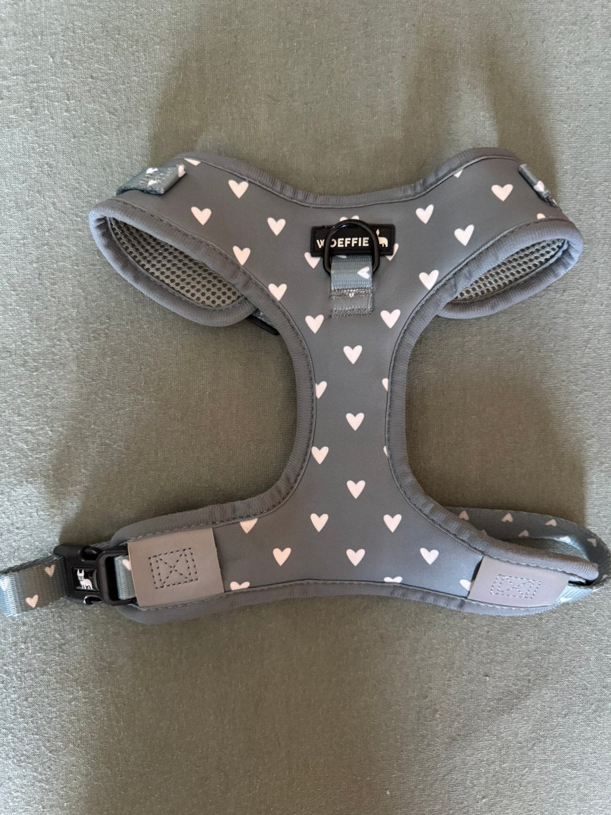 Harnas tuigje hond woeffie medium mintgroen, Animaux & Accessoires, Laisses pour chiens, Enlèvement, Comme neuf