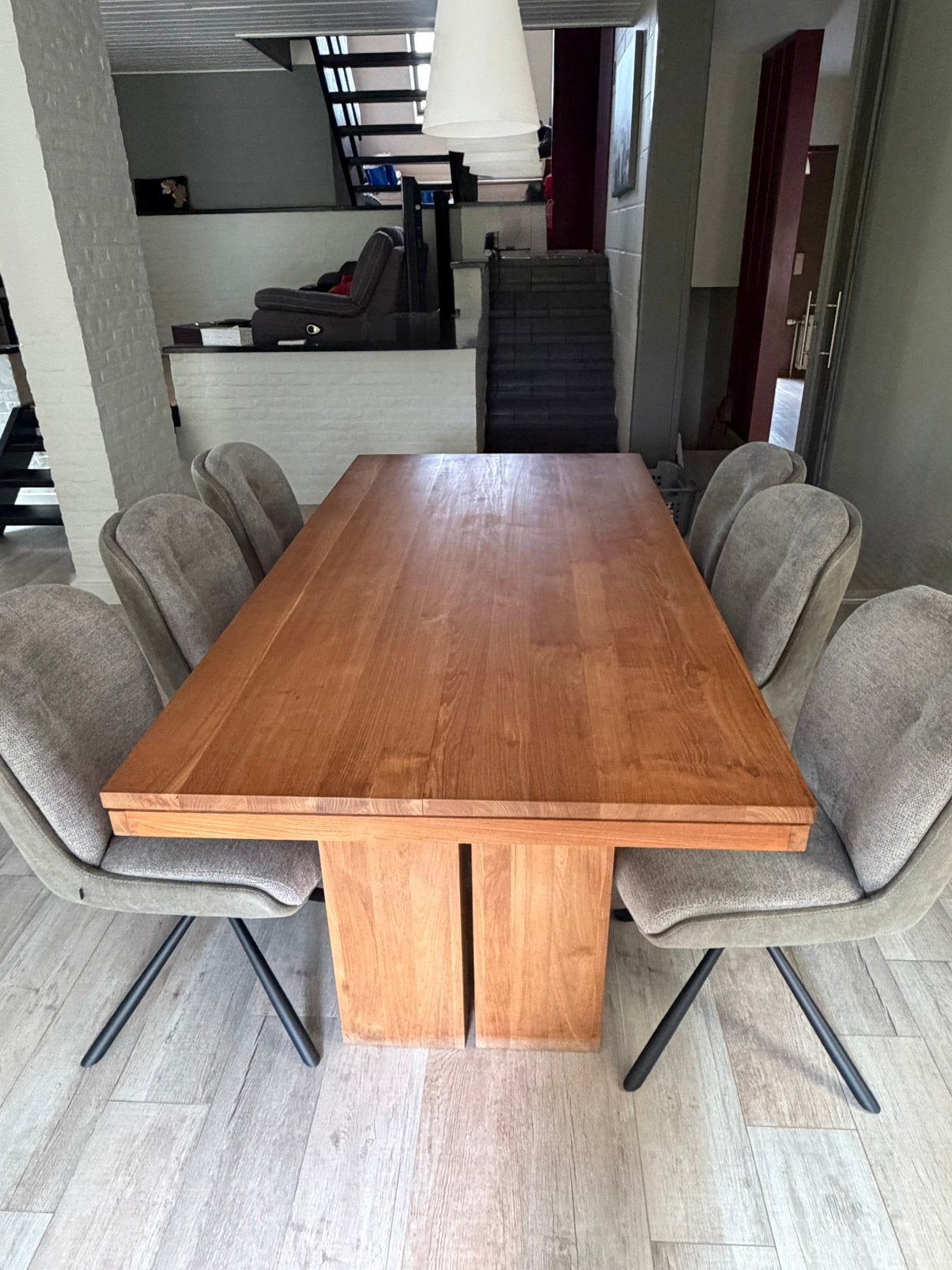 Table en teck, Maison & Meubles, Teck, 100 à 150 cm, Enlèvement, Utilisé