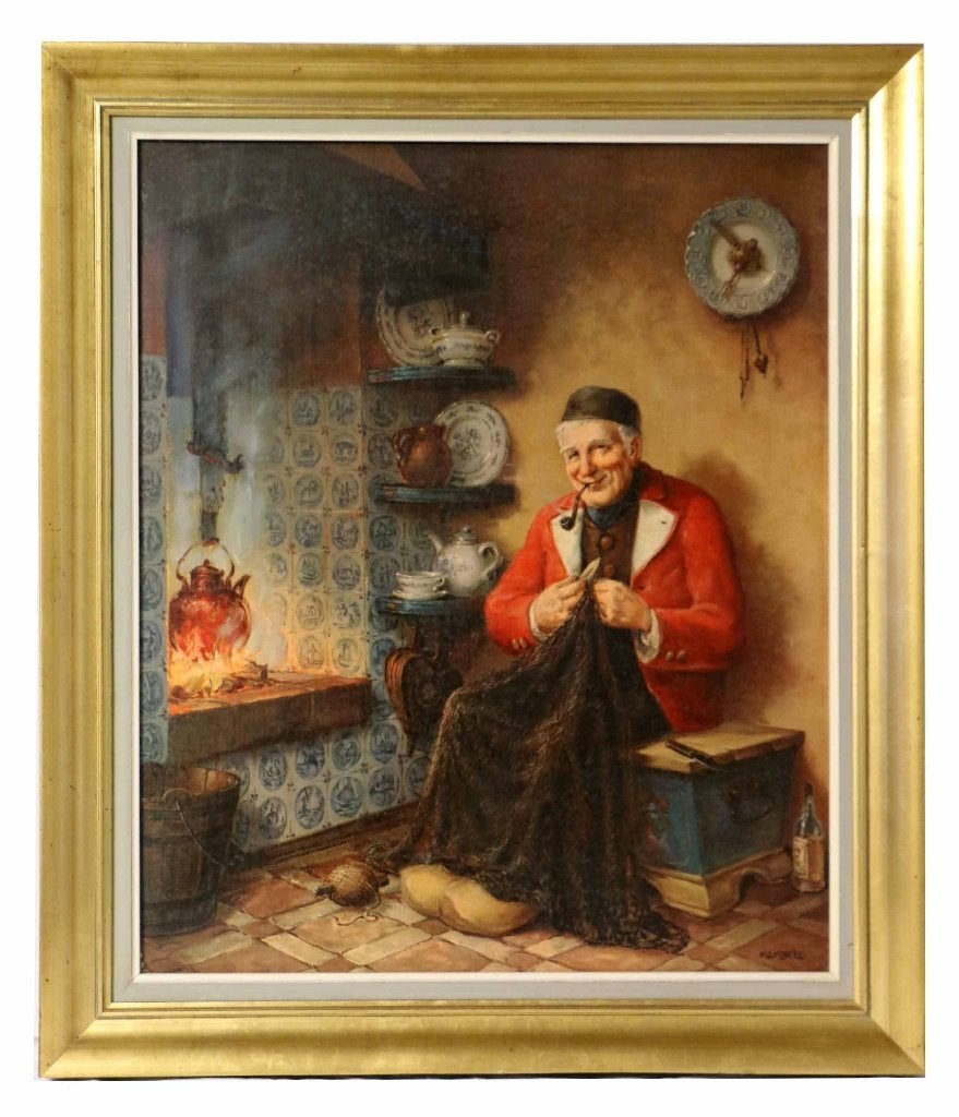Schilderij, Ophalen, Portret of Personen, Oud hollands, Bijzondere lijst