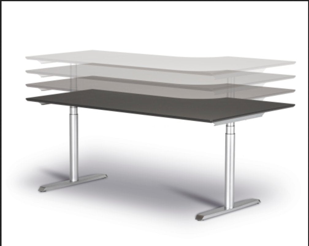 Bureau électrique réglable en hauteur 220x100 cm, Maison & Meubles, Bureaux, Électrique, Autres marques, Bureau assis-debout, 100 cm