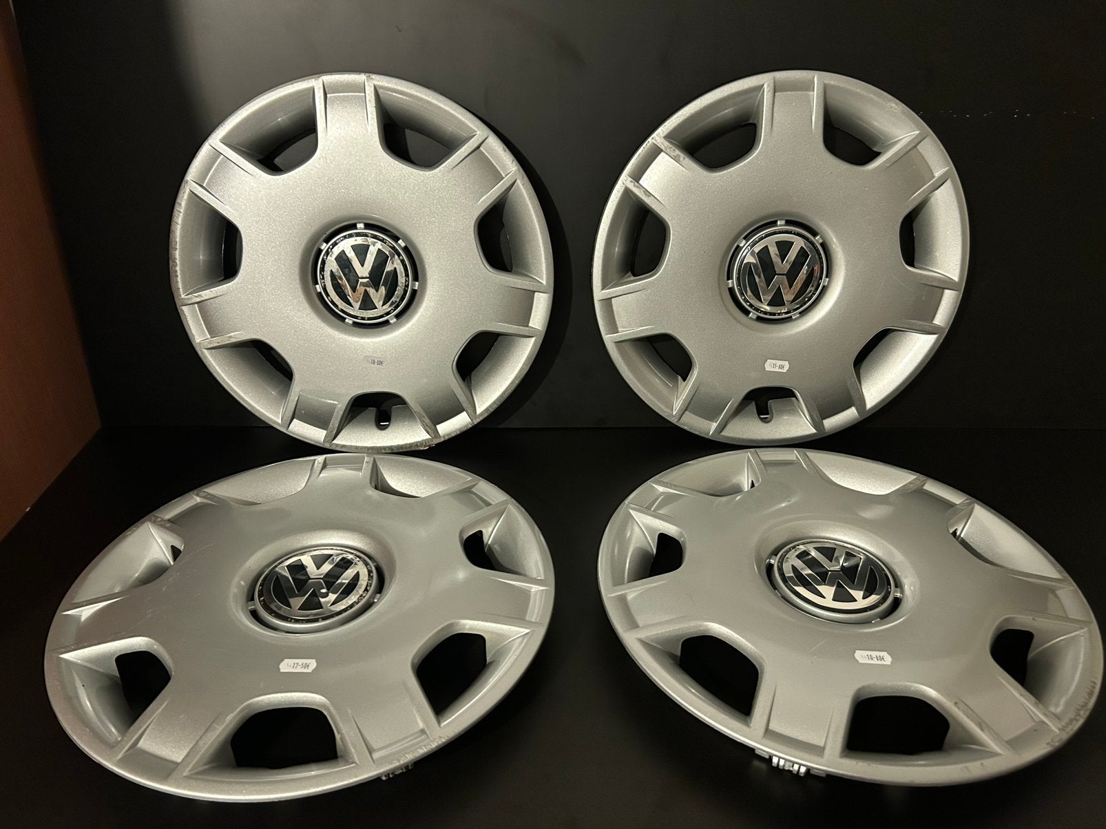 4 enjoliveurs d’origine vw golf 4 polo  14", Autos : Divers, Enlèvement ou Envoi, Utilisé