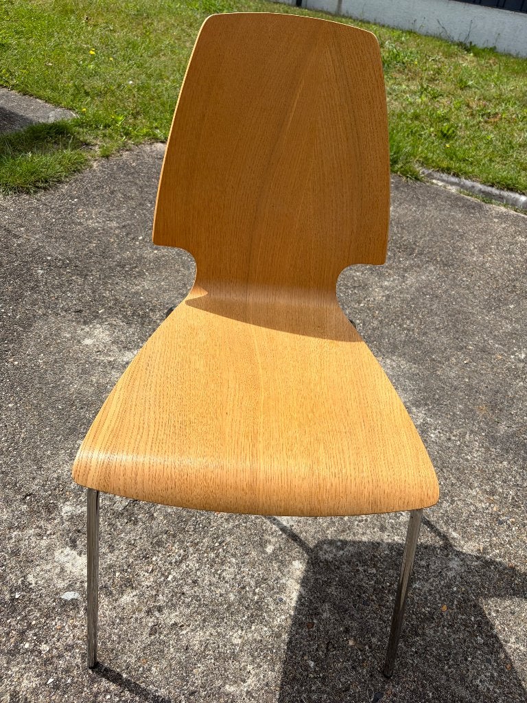 6 houten stoelen, Maison & Meubles, Chaises, Autres couleurs, Houten, Enlèvement, Bois