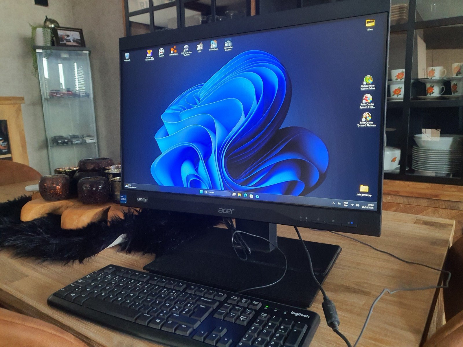 Acer veriton all in one i7 11700. 16gb 256gb win11 24inch, Computers en Software, Ophalen