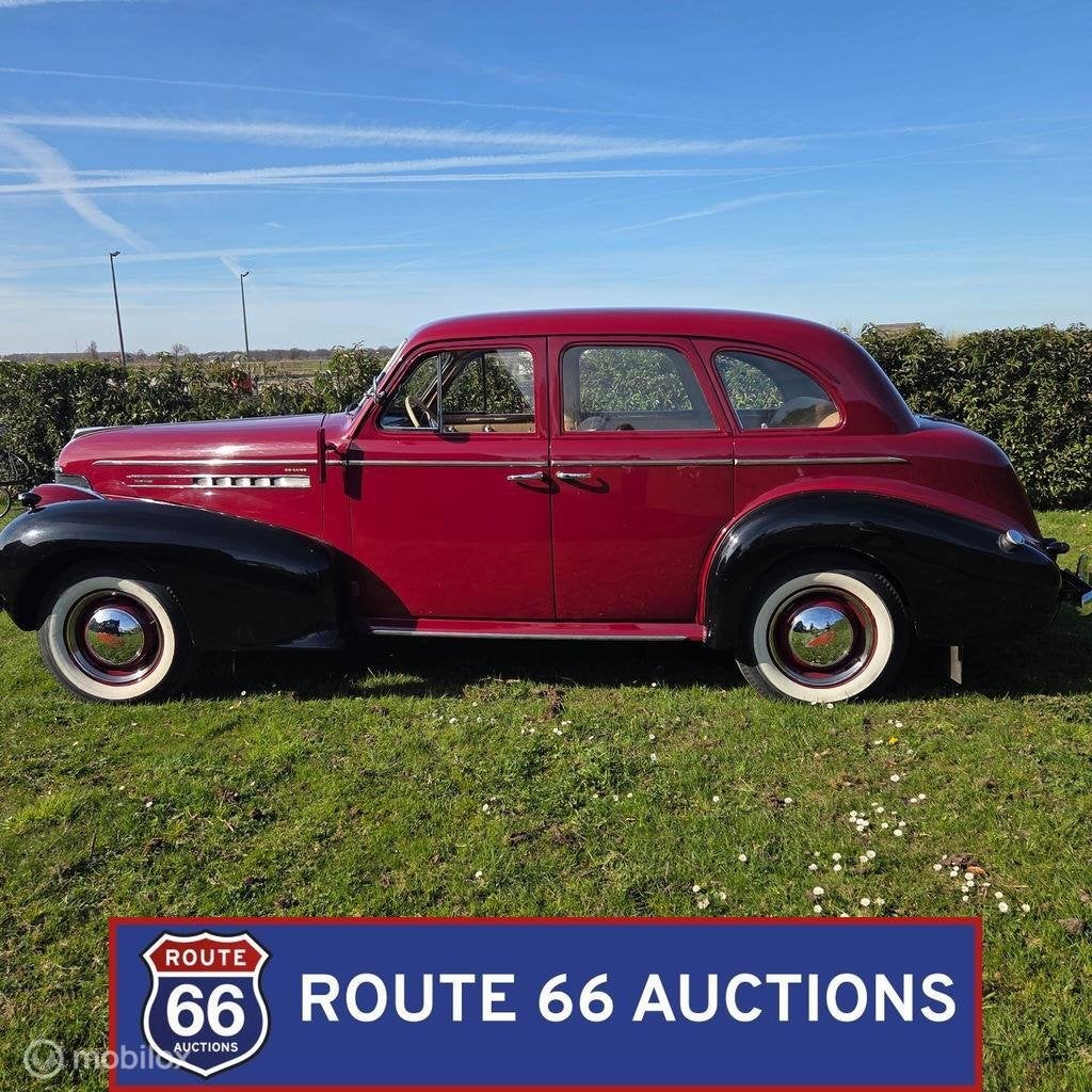 Oldsmobile Series 70 DeLuxe | 1939 | Route 66 Auctions, Auto's, Zwart, Bedrijf, Handgeschakeld, Overige carrosserie
