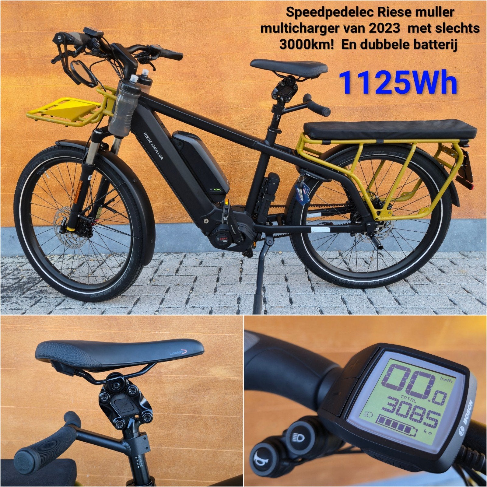 R&M Multicharger GT Vario HS 1125Wh 2023 speedpedelec, Ophalen, Zo goed als nieuw, 50 km per accu of meer