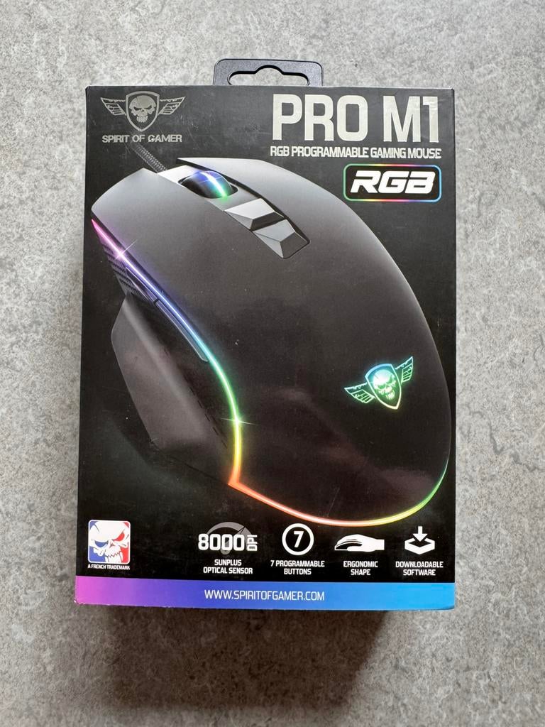 Muis Spirit of gamer nieuw, Informatique & Logiciels, Souris, Enlèvement ou Envoi, Comme neuf, Souris
