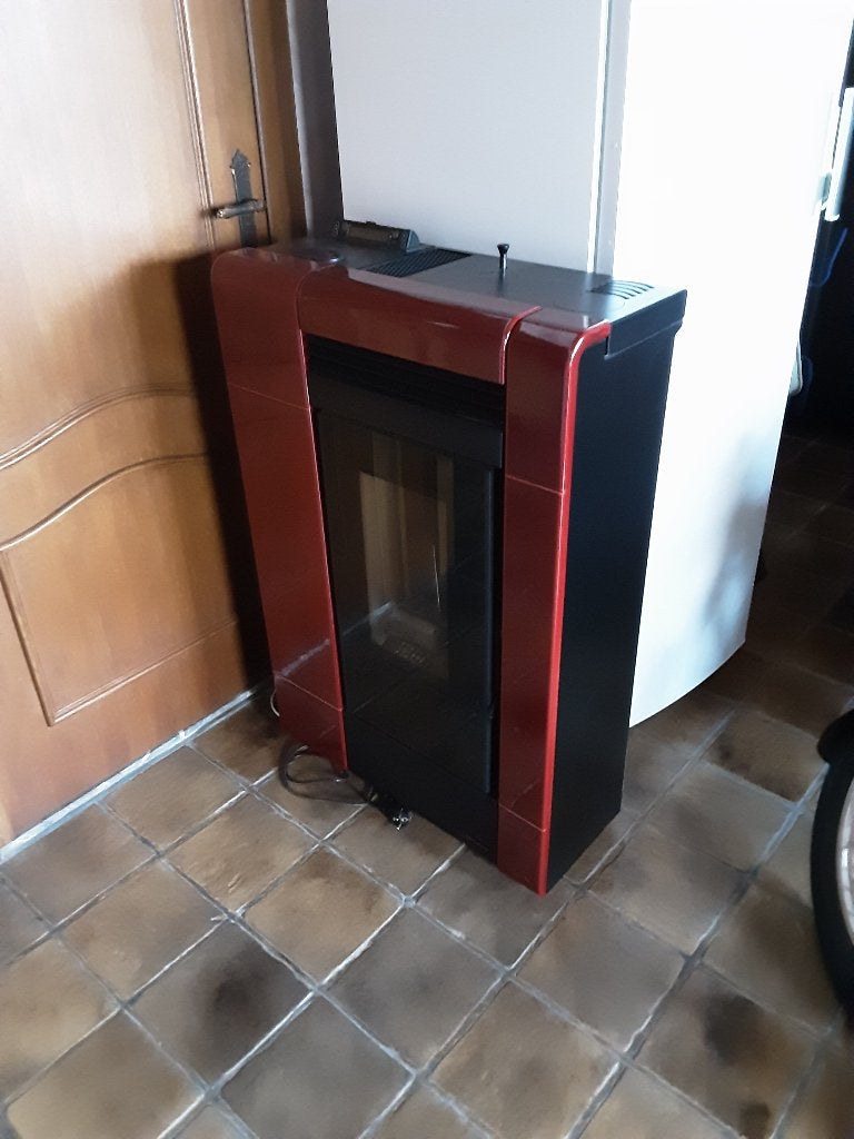 Pallet kachel, Huis en Inrichting, Ophalen, Overige brandstoffen, Zo goed als nieuw, Pelletkachel