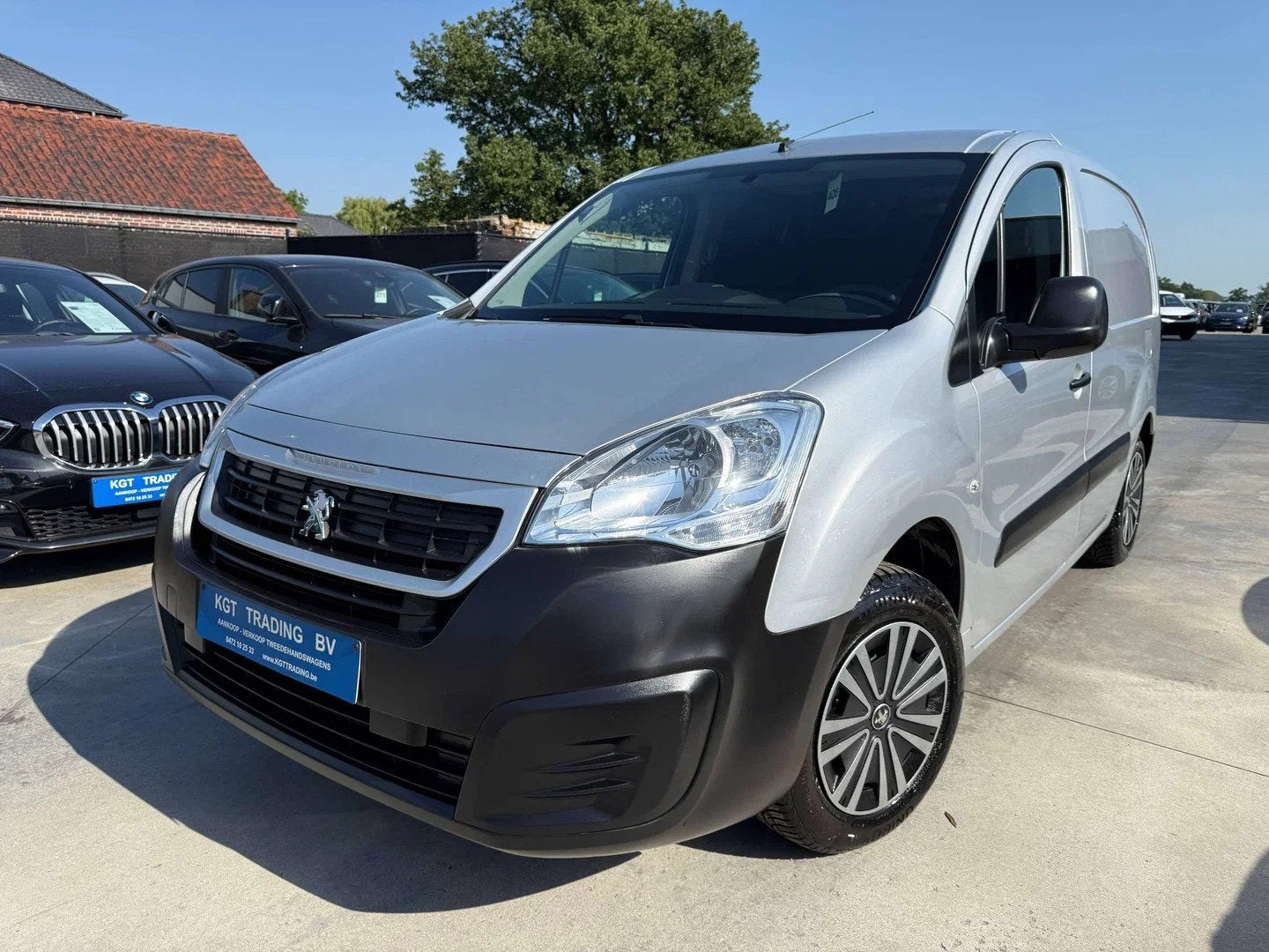 Peugeot Partner 1.6 BLUEHDI 3 ZIT PARKEERSENSOREN BLUETOOTH, Autos, Argent ou Gris, Achat, Euro 6, Noir