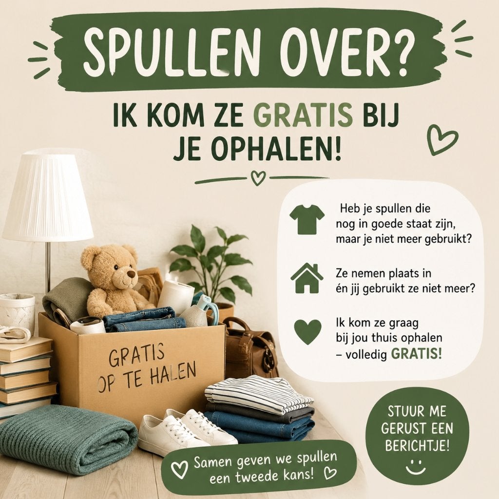 WIJ KOMEN GRATIS UW SPULLEN OF KLEREN OPHALEN, Ophalen, Nieuw, Maat 46/48 (XL) of groter