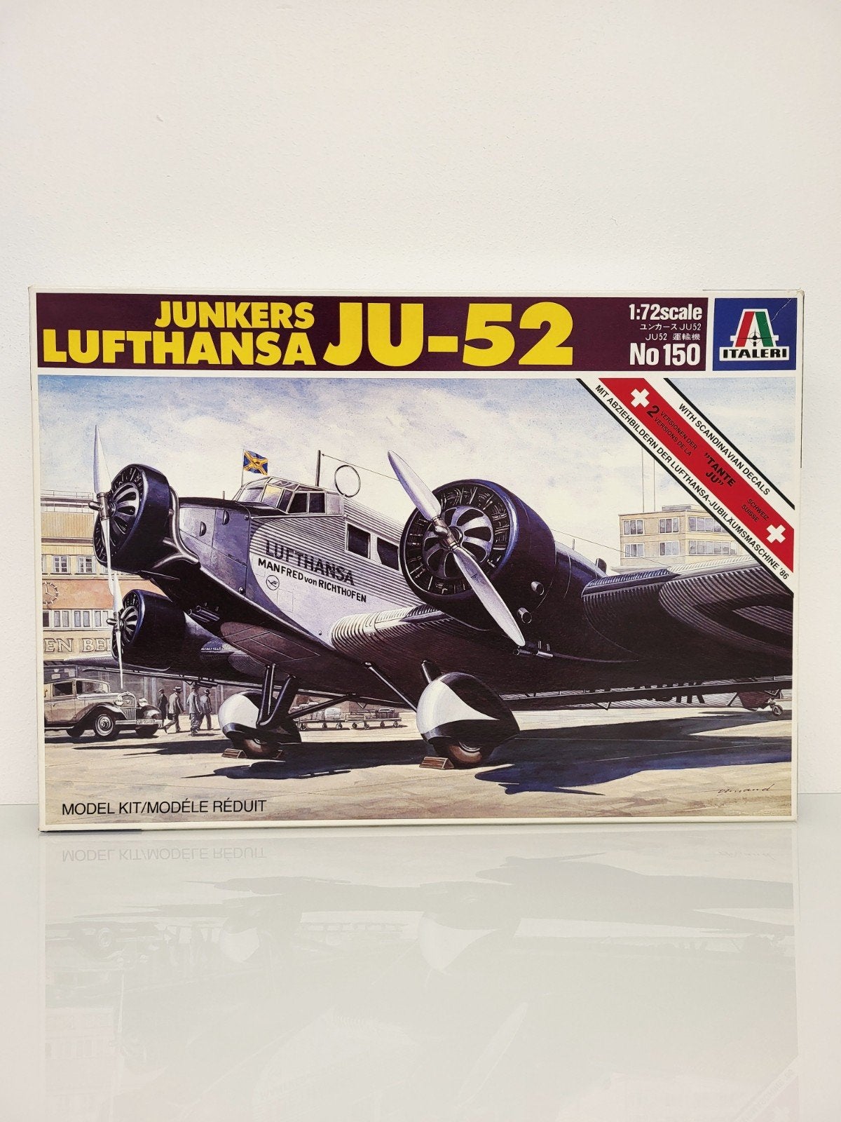 1:72 Italeri Junkers-Ju 52 Lufthansa
Zo goed als nieuw. 100%, 1:72 tot 1:144, Italeri, Ophalen of Verzenden, Zo goed als nieuw