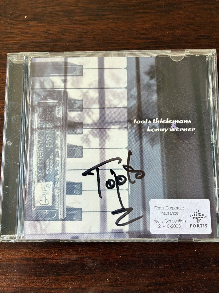 Gesigneerde cd door Toots Thielemans, Enlèvement ou Envoi, 1980 à nos jours, Utilisé, Jazz