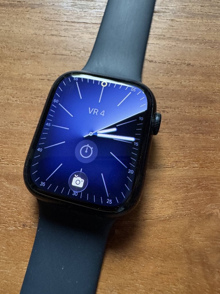 Apple Watch Series 9 45mm GPS + Cellular – batterij 96%, Handtassen en Accessoires, Smartwatches, Ophalen, Blauw, Apple Watch