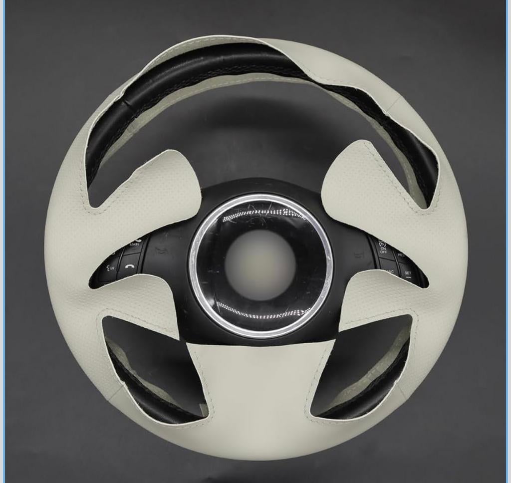 Nieuwe witte lederen stuurhoes voor Fiat 500, Auto-onderdelen, Ophalen, Nieuw, Fiat