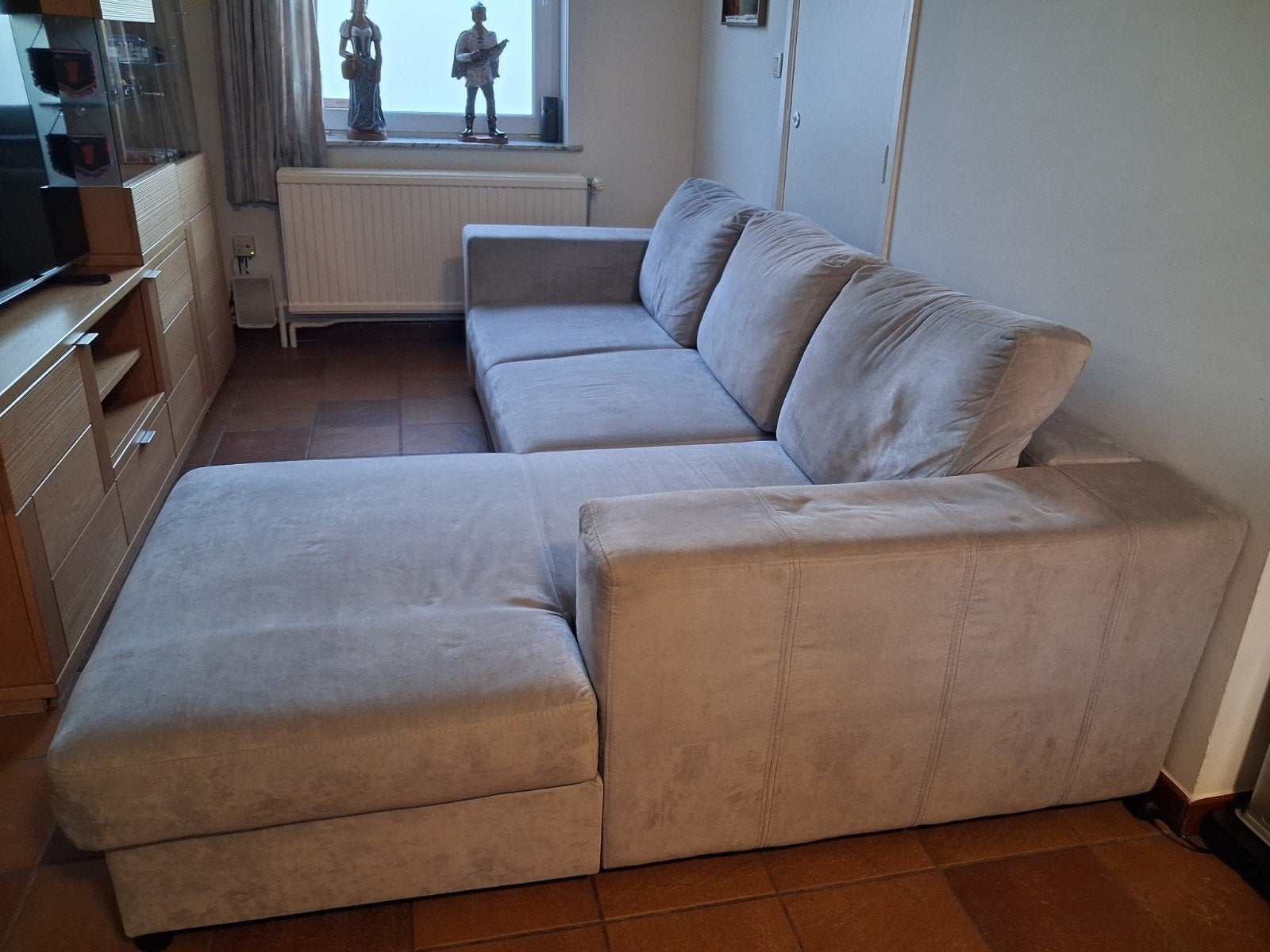 hoeksalon, Huis en Inrichting, Ophalen, Zo goed als nieuw, Stof