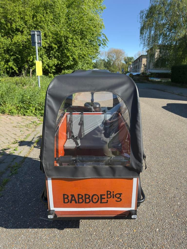 Babboe Big bakfiets(niet elektrisch), Fietsen en Brommers, 4 kinderen of meer, Gebruikt, Huif, Ophalen