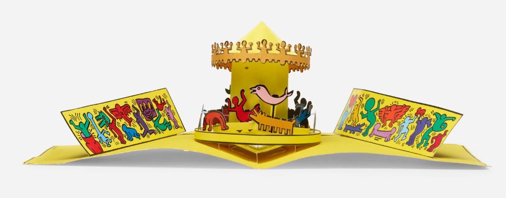 Keith HARING - Luna Luna Carrousel 1986, Antiquités & Art, Enlèvement ou Envoi