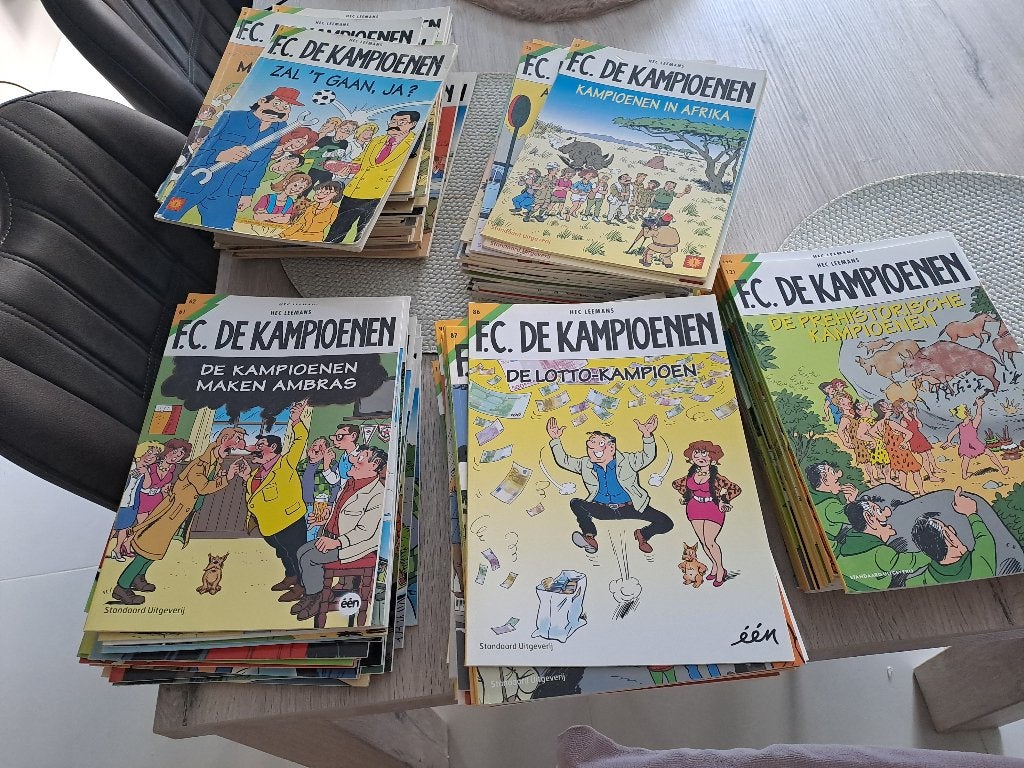 FC De Kampioemen strips, Boeken, Complete serie of reeks, Ophalen, Gelezen