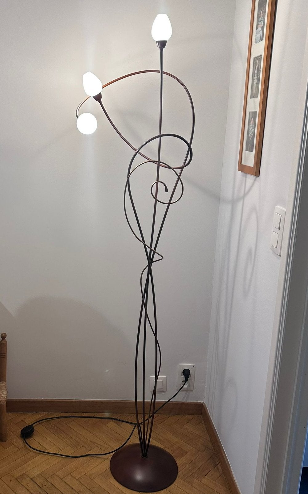 Staande lamp, Ophalen, Zo goed als nieuw, Metaal, 150 tot 200 cm