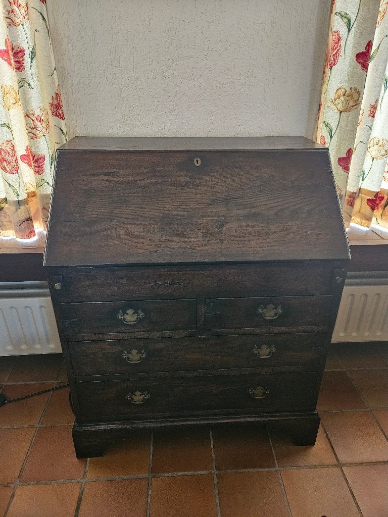 Mooie eiken secretaire - verlaagde prijs: 100€, Huis en Inrichting, Ophalen, Gebruikt, Rustiek