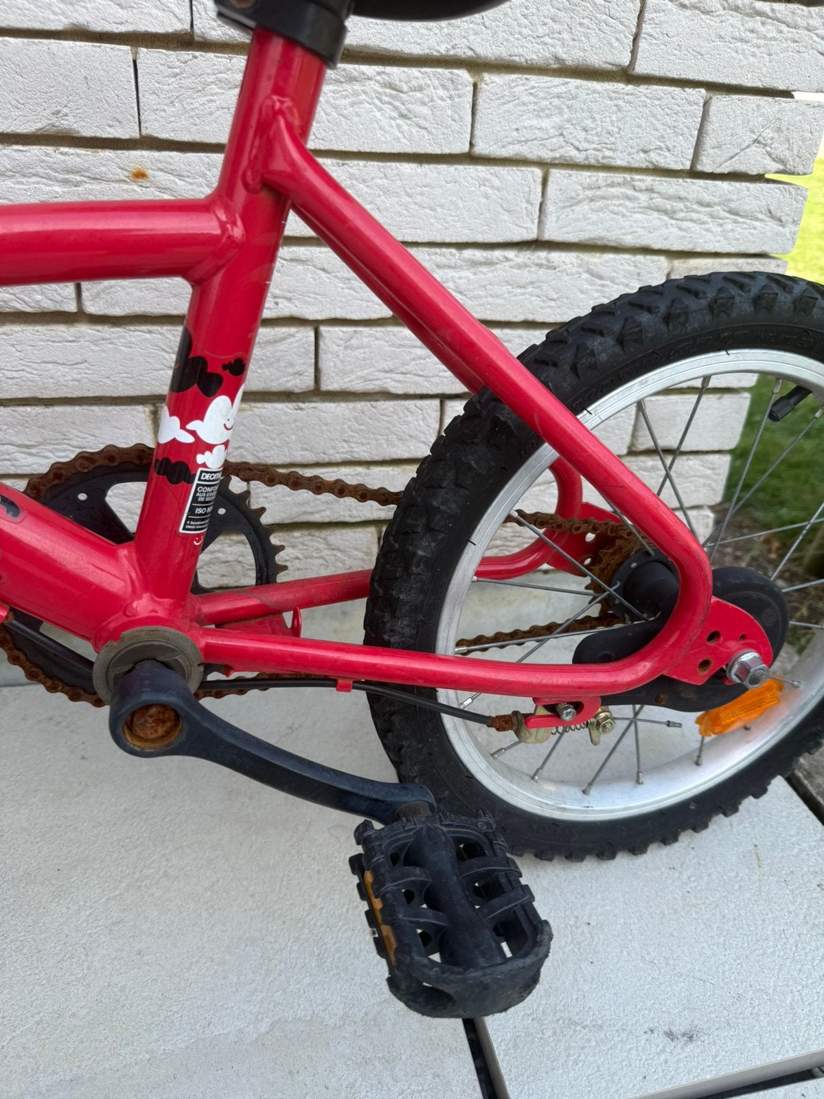 B'Twin 14 inch kinderfiets, Ophalen, Zo goed als nieuw