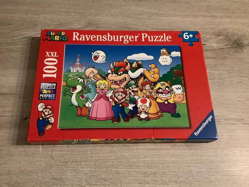 Supermario puzzle (100 stuks), Ophalen of Verzenden, Meer dan 50 stukjes, Zo goed als nieuw, 6 jaar of ouder