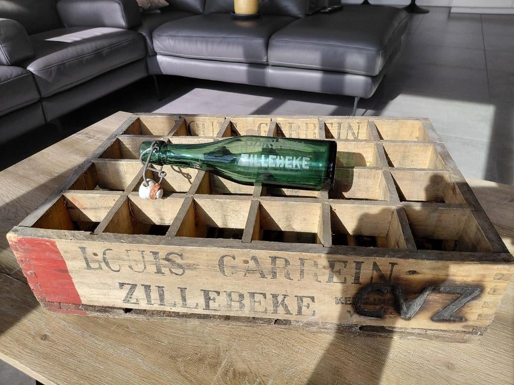 bak met 1 bierfles Garrein - Zillebeke, Ophalen, Gebruikt, Flesje(s), Overige merken