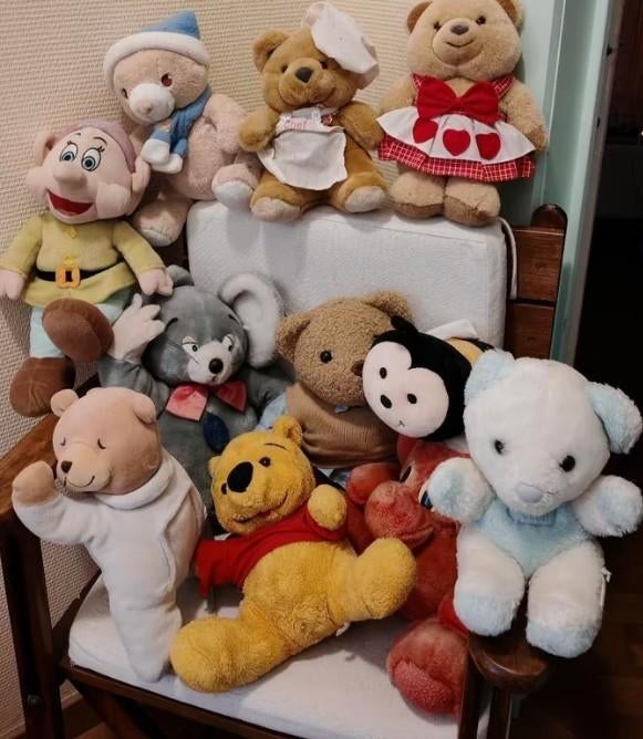 lot de 10 peluches, Enlèvement, Utilisé, Autres types, Autres marques
