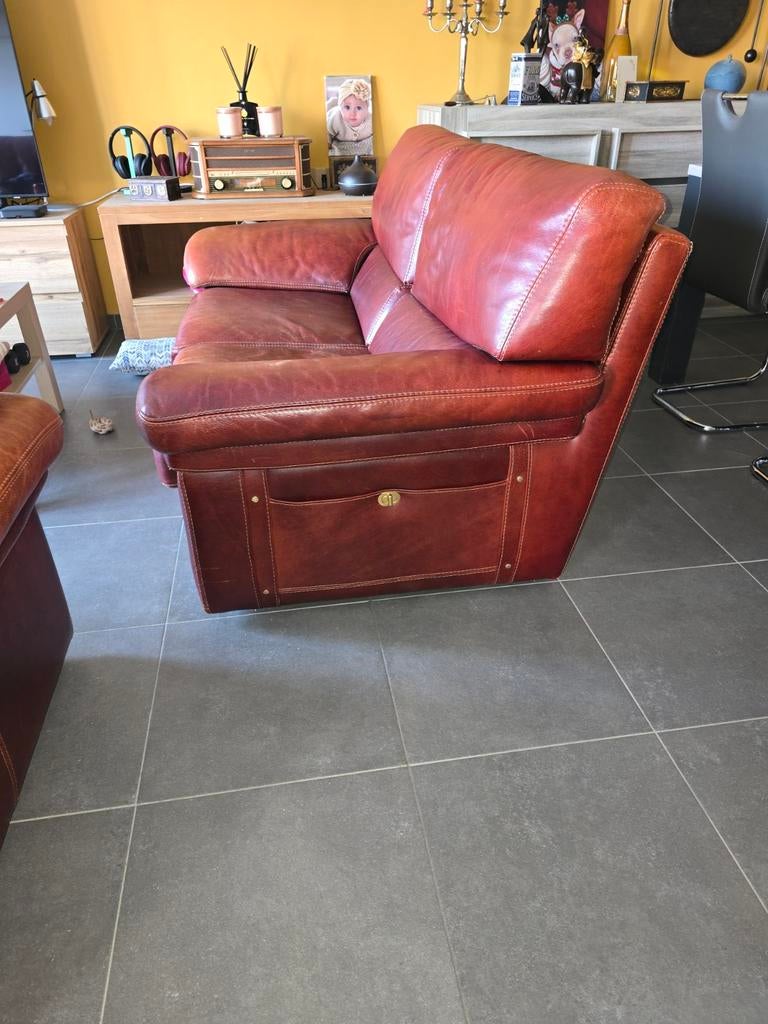 Lederen salon, Huis en Inrichting, Ophalen
