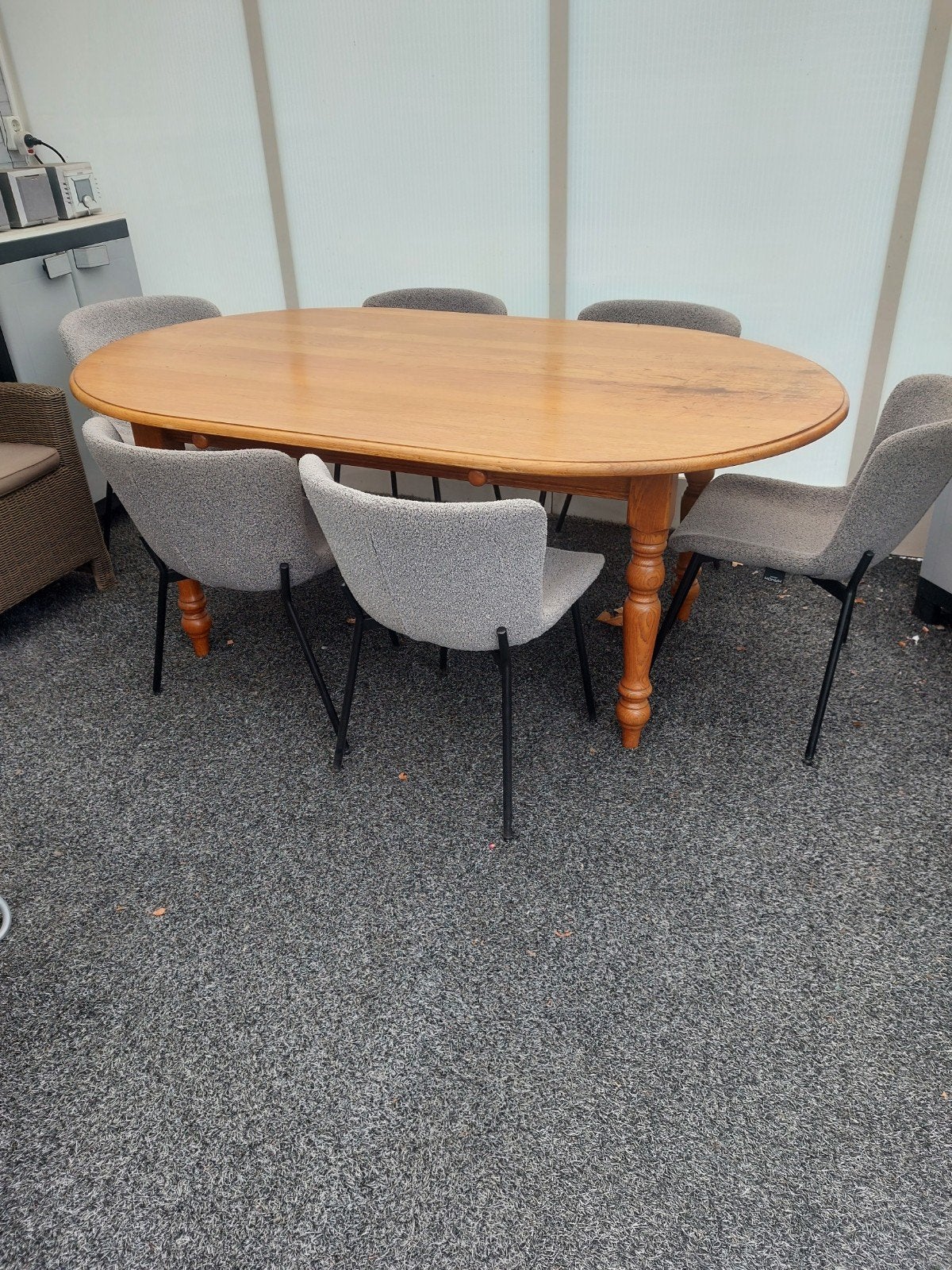 tafel met 6 stoelen', Huis en Inrichting, Tafels | Eettafels, Ophalen