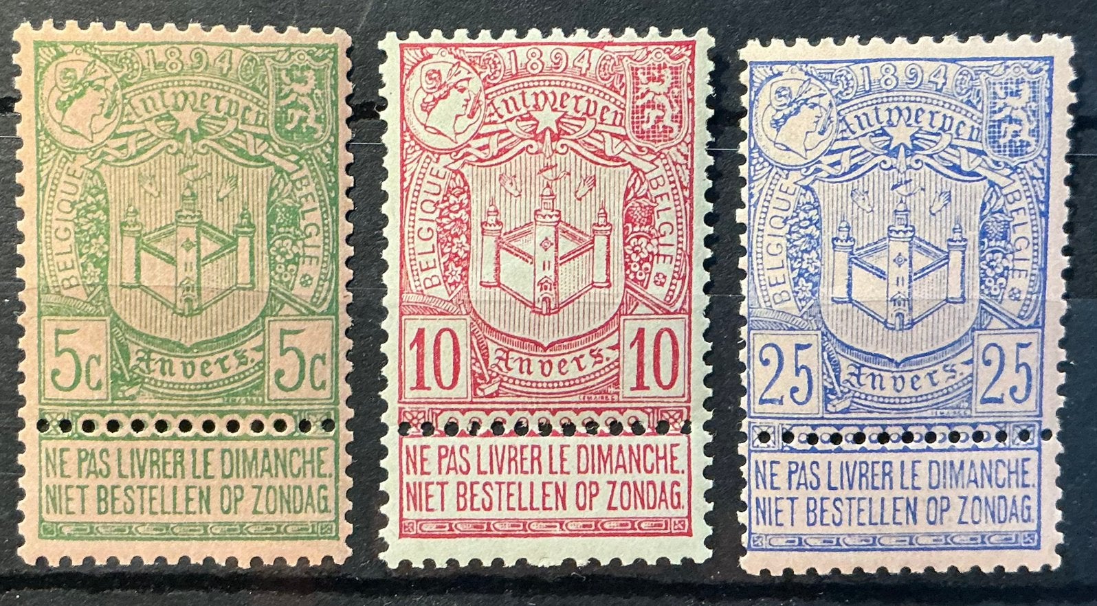 LOT 627. COB: 68/70. Exposition universelle. MNH., Neuf, Enlèvement ou Envoi, Non oblitéré, Art