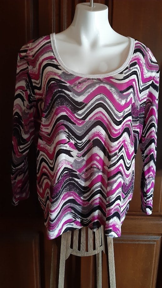 Mayerline kreukvrije top 2L als nieuw, Kleding | Dames, Mayerline, Paars, Maat 46/48 (XL) of groter, Ophalen of Verzenden