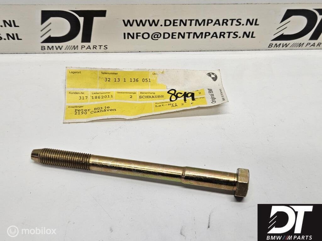 Fit bolt BMW E28 E34 E24 E32 E31 32131136051, Neuf, Enlèvement ou Envoi