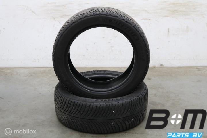 2 x 2355018 101V Michelin Pilot Alpin 5 met 5mm 235 50 18, 18 inch, Gebruikt, 235 mm, Band(en)