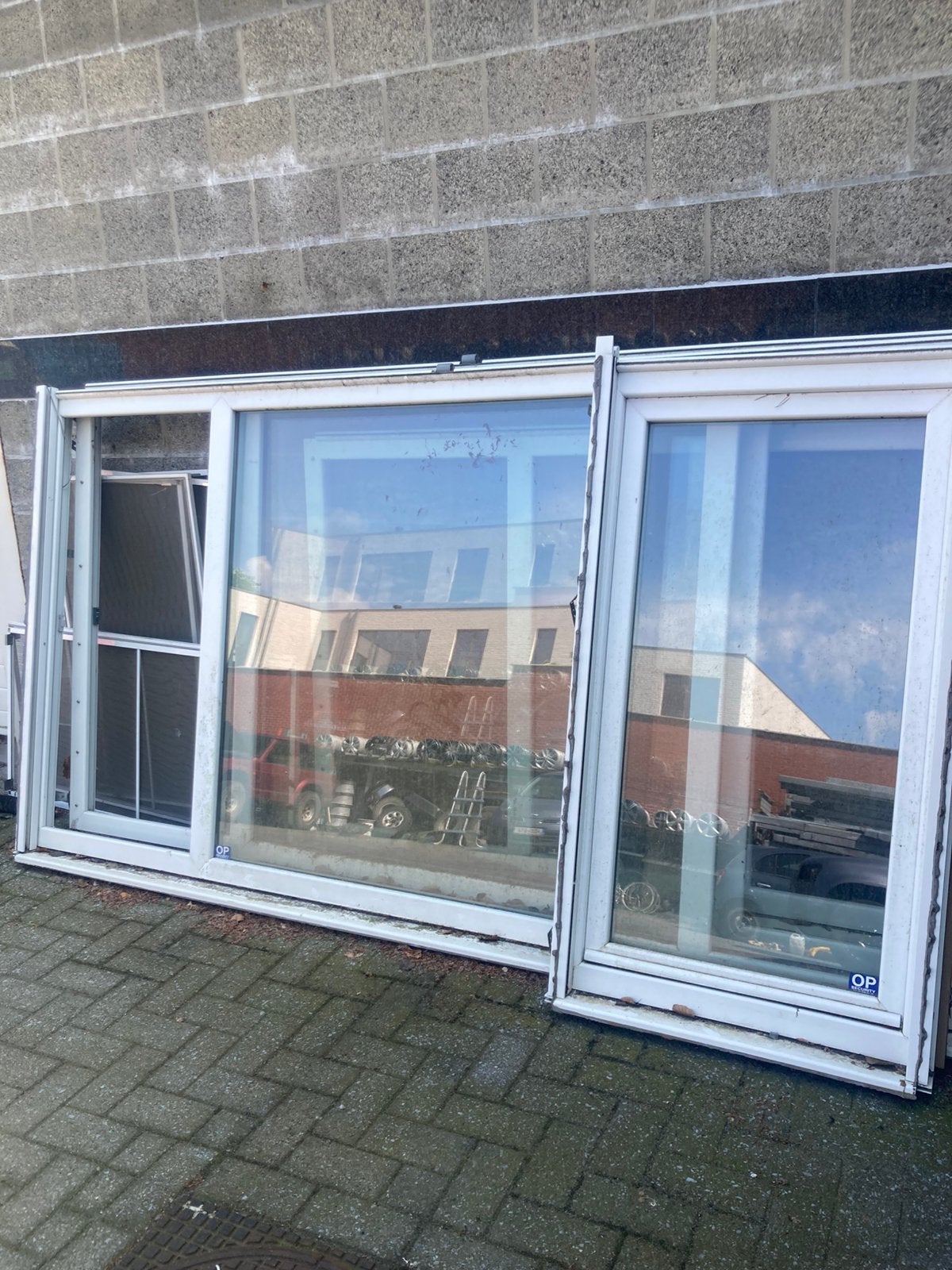 Pvc ramen dubbel glas, Doe-het-zelf en Bouw, Raamkozijnen en Schuifdeuren, Ophalen, Zo goed als nieuw