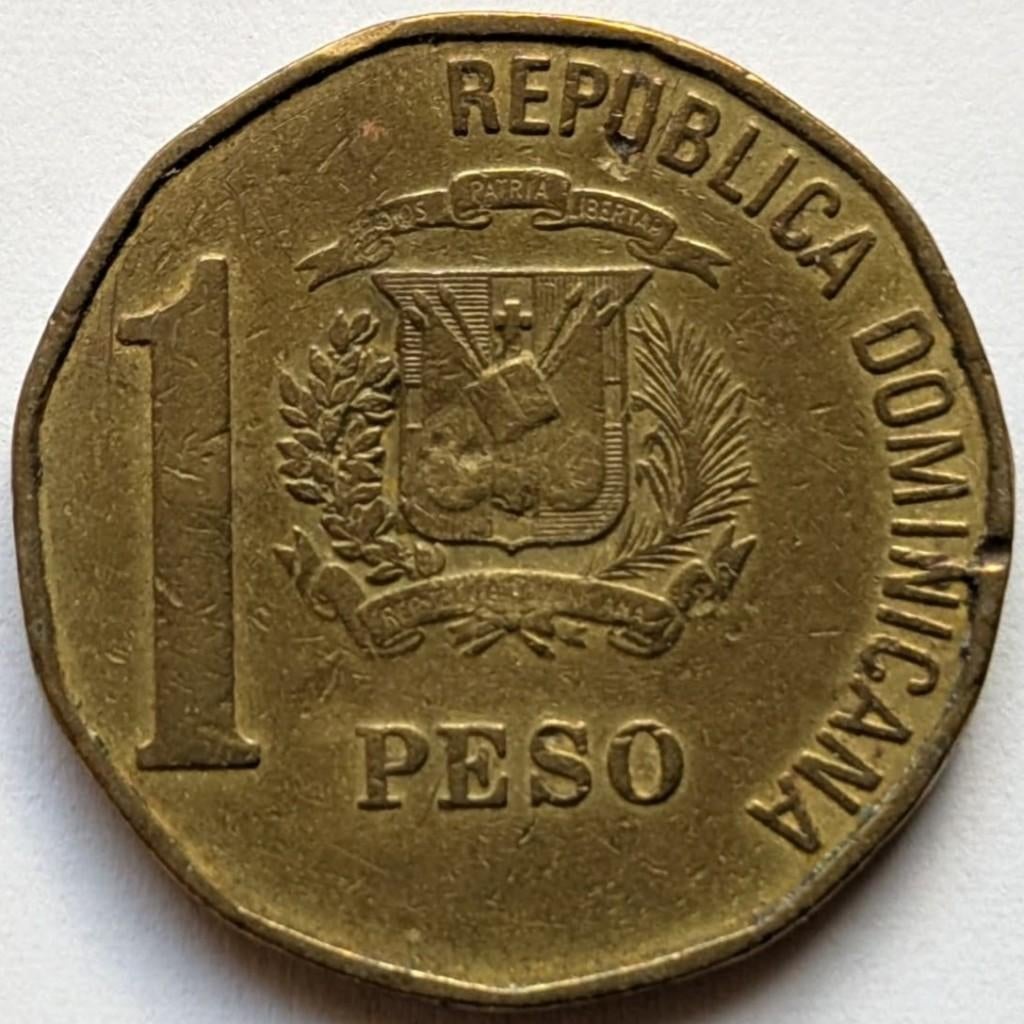 Dominicaanse Republiek - 1 peso - 1992, Ophalen, Midden-Amerika, Losse munt