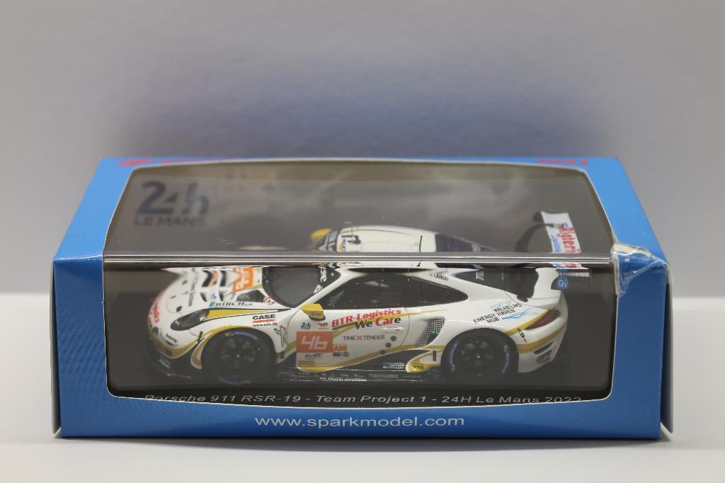 1/43 Spark Porsche 911 RSR-19 - Project 1 #46 Le Mans 2022, Ophalen of Verzenden, Nieuw, Auto