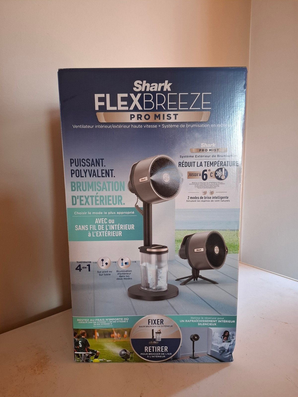 Brume Shark Flexbreeze Pro, Electroménager, Enlèvement ou Envoi, Ventilateur avec télécommande, Neuf, Ventilateur de sol