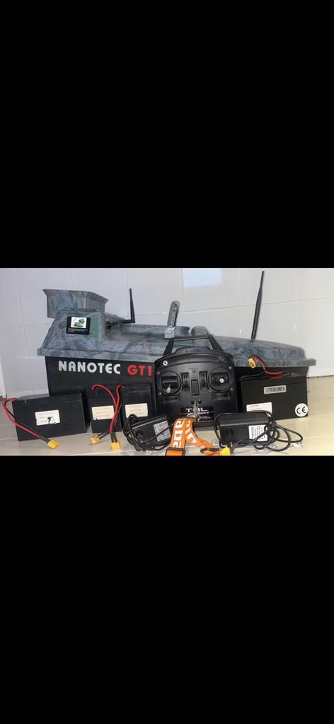 Voerboot karpervissen Nanotec Gt1, Ophalen, Gebruikt, Complete set