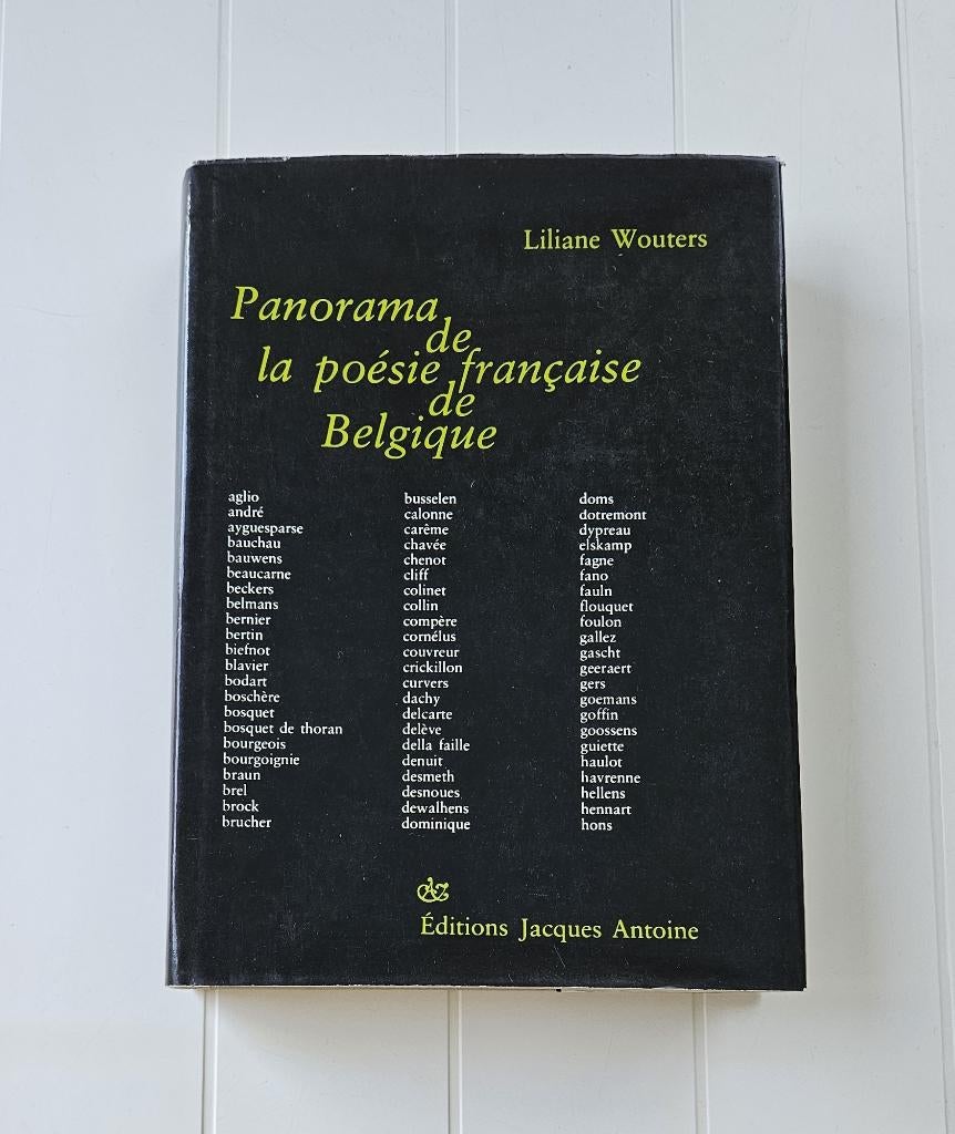 Panorama de la poésie française de Belgique, Enlèvement ou Envoi, Utilisé, Liliane Wouters