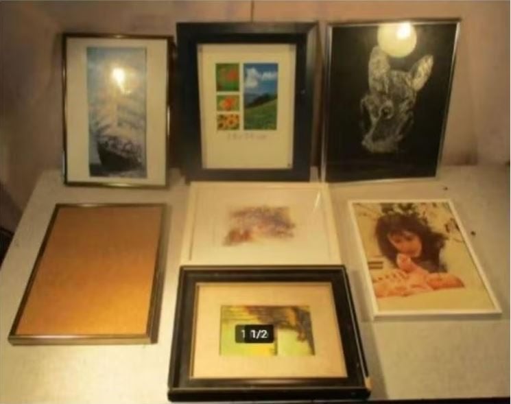 7 Leuke Retro Fotolijsten allerlei - 29x22, Ophalen of Verzenden, Zo goed als nieuw, Wissellijst
