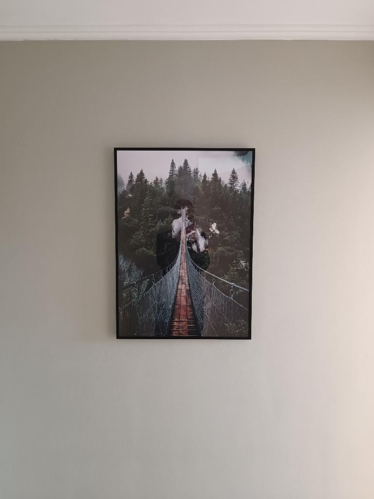 Cadre 50x70 Ikea Lomviken avec poster, Ophalen, Zo goed als nieuw