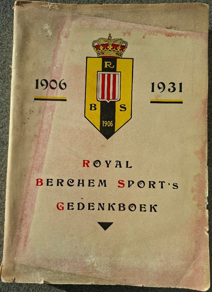 Livre commémoratif sportif unique de Royal Berchem 1906-1931, Enlèvement