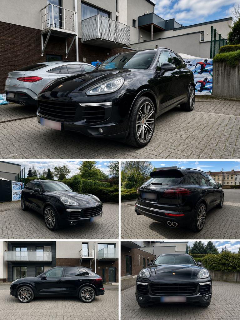 Porsche cayenne 3.0 diesel 262cv platinium volledige optie!!, Auto's, Automaat, Cayenne, Zwart, Leder