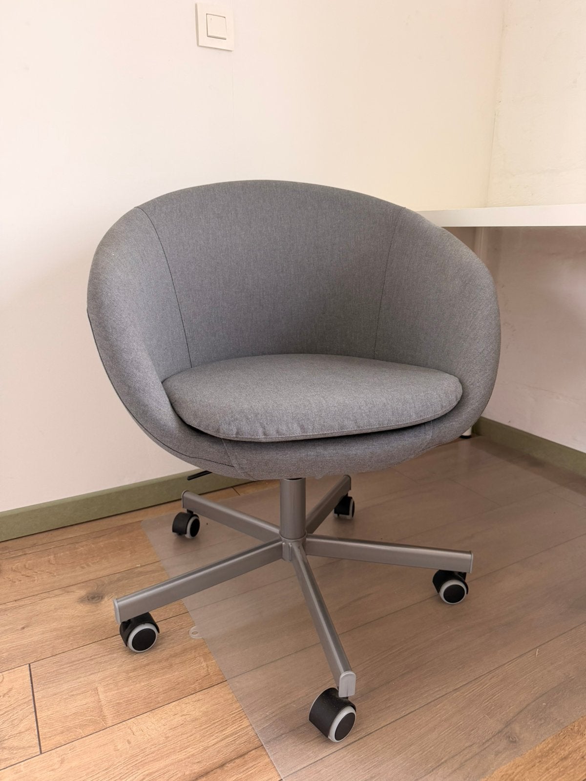 chaise de bureau, Enlèvement, Comme neuf, Gris, Chaise de bureau